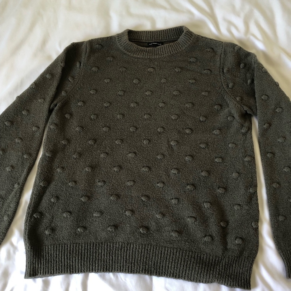 Polka Dot Gray Sweater